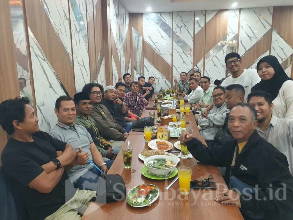 MOMEN RAMADAN: Buka puasa bersama yang digelar Kejari Kota Malang dengan awak media, Rabu (4/3/2026).
