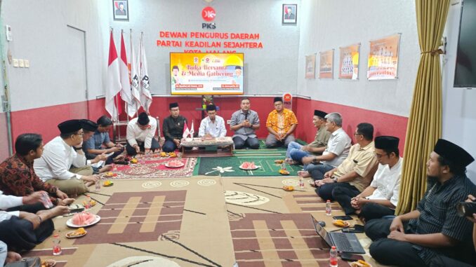 PKS Kota Malang Perkuat Sinergi dengan Media, Gelar Media Gathering dan Bukber, Minggu (8/3/2026).