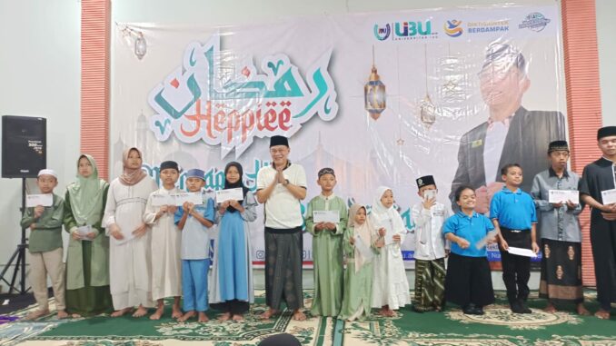 Menyapa Hati UIBU Berbagi 2026, Libatkan Ratusan Anak Panti Asuhan, Selasa (10/3/2026).