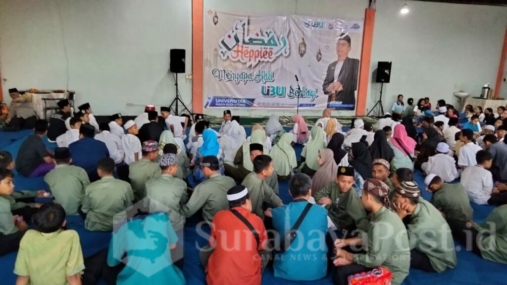 Ratusan anak panti asuhan berbaur bersama civitas akademika UIBU dalam kegiatan sosial bertajuk “Menyapa Hati UIBU Berbagi 2026".