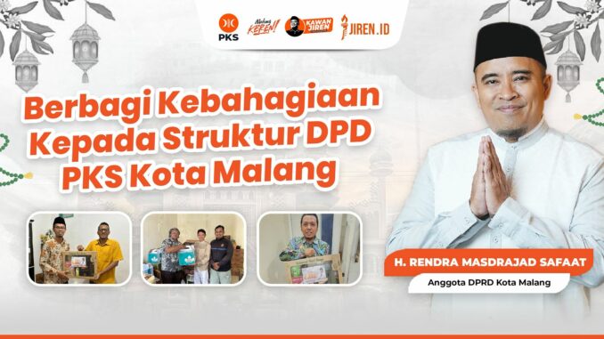 Anggota DPRD Rendra Masdrajad Safaat Bagikan 259 Parcel, Pererat Silaturahmi dengan Kader dan Relawan PKS. (ist).