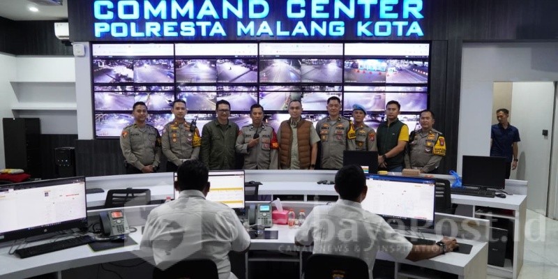 Kapolresta Malang Kota Pantau 252 CCTV, Jaga Kondusivitas Malam Takbiran Lebaran. (istimewa).