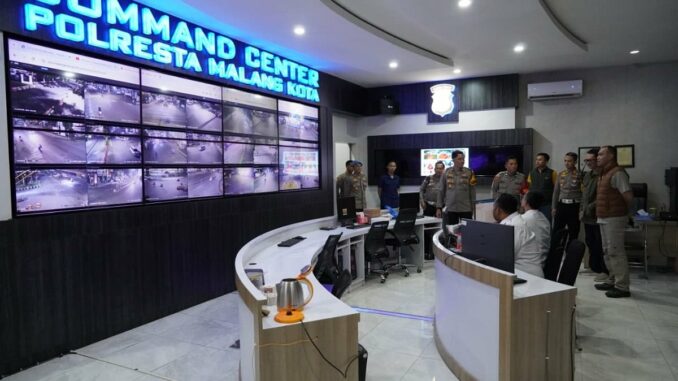 Kapolresta Malang Kota Pantau 252 CCTV, Jaga Kondusivitas Malam Takbiran Lebaran. (istimewa).