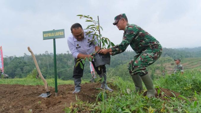 L'SIMA Malang Jadi Lokasi Sinergi TNI dan Pemasyarakatan, 250 Pohon Keras Ditanam untuk Mitigasi Bencana, Kamis 26 Maret 2026. (ist).