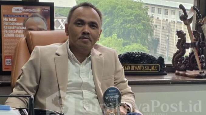 Dr. Yayan Riyanto, SH, MH, Kuasa Hukum Para Penggugat. (istimewa).