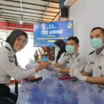 Komitmen Zero Halinar, Lapas Kelas 1 Malang dan Bapas Gelar Tes Urine Massal, Senin 6 April 2026. (Sumber L'SIMA).