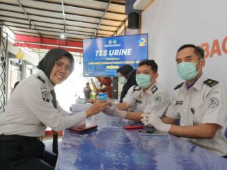 Komitmen Zero Halinar, Lapas Kelas 1 Malang dan Bapas Gelar Tes Urine Massal, Senin 6 April 2026. (Sumber L'SIMA).