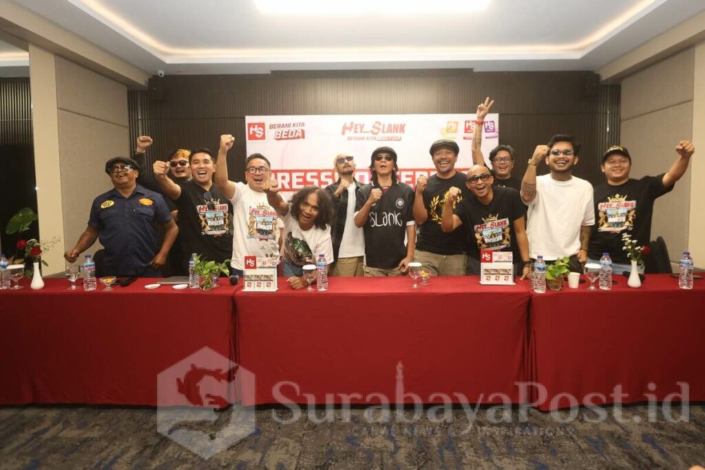 JUMPA PERS JELANG KONSER: Hey Slank X HS” membawa misi yang lebih besar: social movements, Minggu malam 19 April 2026. (ist)