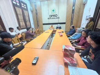 Audiensi diterima langsung Wakil Ketua DPRD Kota Malang, Trio Agus Purwono di ruang pertemuan, Senin 20 April 2026. (ist).