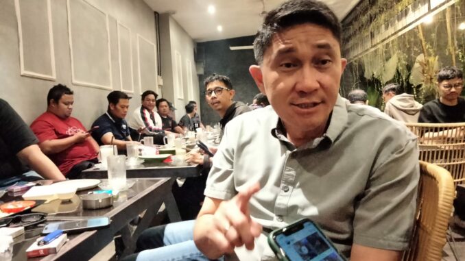 Kepala Lapas Kelas 1 Malang, Christo Toar saat STMJ Bareng awak media, Rabu (22/4/2026) malam.