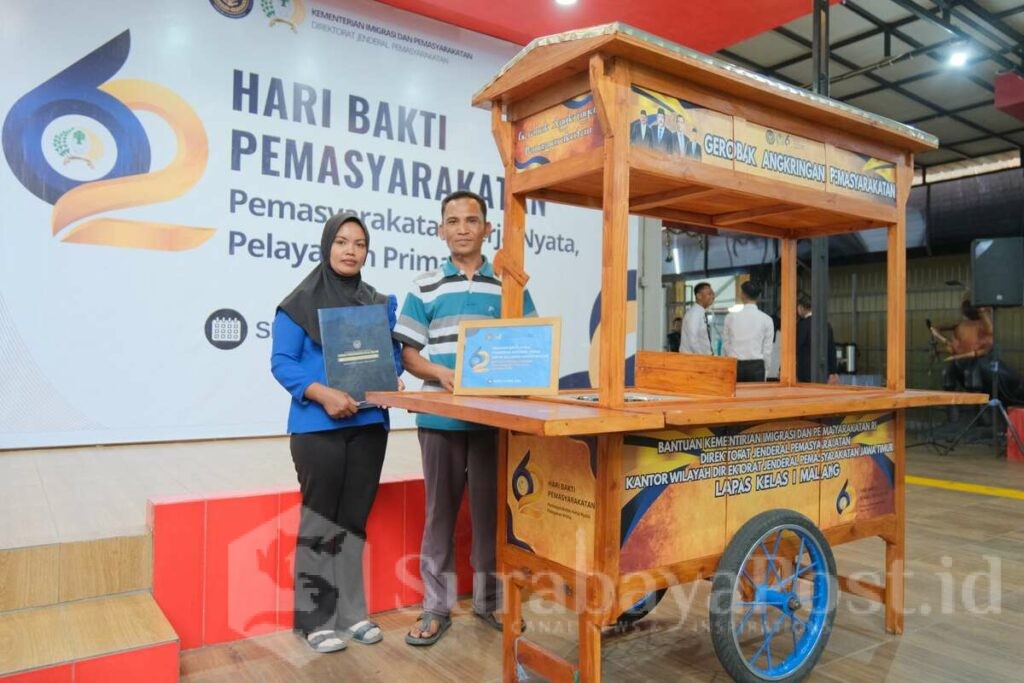 HBP ke-62, Lapas Malang Mantapkan Kerja Nyata Lewat Gerobak Usaha, Senin 27 April 2026. (Sumber L'SIMA).