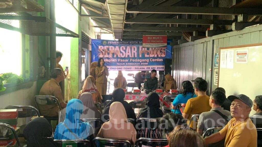 Turun ke Lapak, Kejari Malang Bekali Pedagang Oro-Oro Dowo Jurus Hukum Lewat SEPASAR PEDAS, Selasa 5 Mei 2026. (Dok. Kejari).