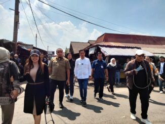 Kembalikan Fungsi Jalan, Komisi C Tinjau Persiapan Akhir Cor Beton Jalan Pasar Gadang, Kamis (7/5/2026).