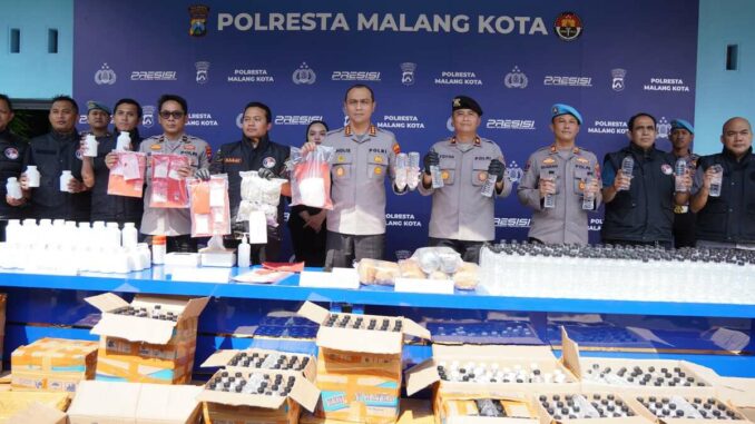 Polresta Malang Kota Gagalkan 8,9 Kg Ganja & 1,6 Kg Sabu: 31 Ribu Jiwa Terselamatkan, Jumat (8/5/2026).