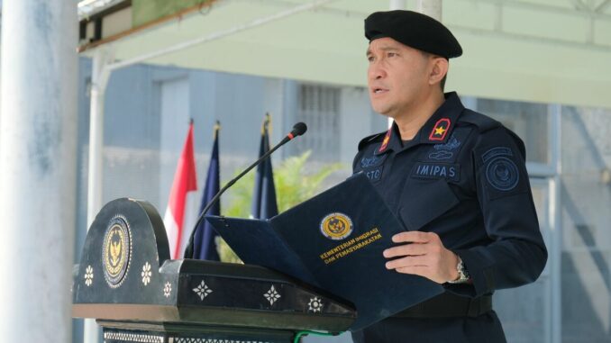 Kalapas Kelas 1 Malang, Christo Victor Nixon Toar Pimpin Ikrar Bersih HP-Narkoba: “Tak Ada Toleransi di Dalam Lapas”. (Sumber L'SIMA).