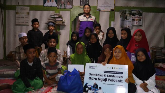 BMM Jawa Timur Salurkan Bantuan untuk Guru Ngaji di Pelosok Madura. (istimewa).