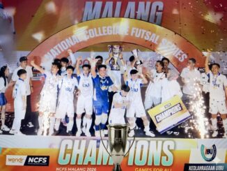 Tim Futsal UIBU Bungkam UM dan Angkat Trofi National Collegiate Futsal Series, Jumat 22 Mei 2026. (Sumber Humas UIBU).
