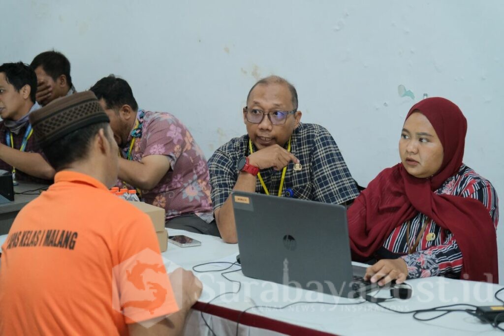 Lapas Kelas I Malang & Disdukcapil Sukses Rekam Biometrik 2.418 Warga Binaan. (Sumber L'SIMA).