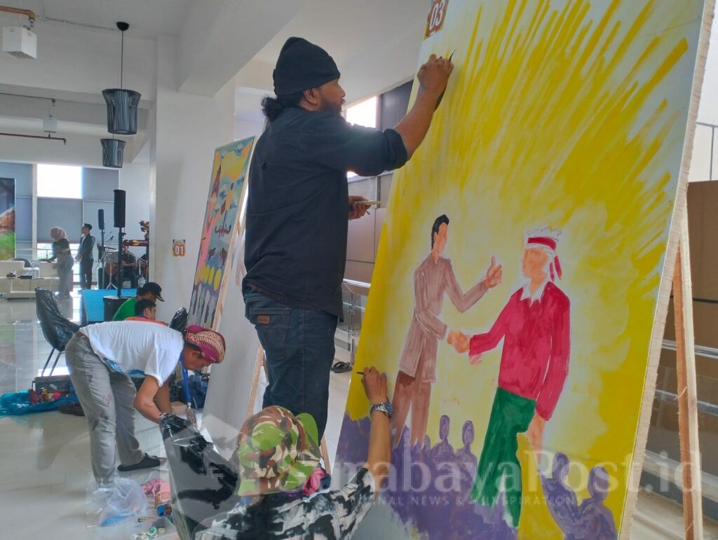 Kegiatan ini diikuti 47 peserta dari berbagai komunitas seni mural di Kota Malang.