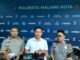 Kasat Reskrim Polresta Malang Kota AKP Rakhmad Aji Prabowo bersama Kapolsek Kedungkandang Kompol M. Roichan dan Kasi Humas Ipda Lukman menggelar konferensi pers, Senin (25/5/2026).