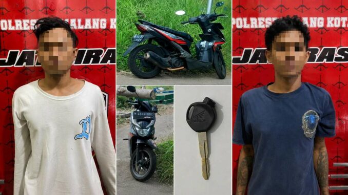 Sasar Mahasiswa Tengah Malam, Dua Begal Sadis Kota Malang Diciduk