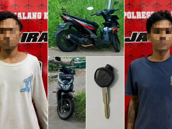 Sasar Mahasiswa Tengah Malam, Dua Begal Sadis Kota Malang Diciduk
