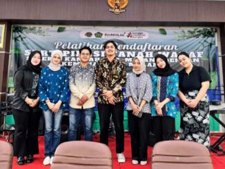 Mahasiswa Magang Bakti FH UMM Bantu Percepat Pengurusan Wakaf di BPN Kabupaten Malang. (ist).