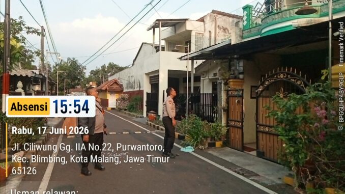Lapor 110, Polisi Amankan Pria Pemecah Kaca di Purwantoro Kota Malang, Jawa Timur, Rabu 17 Juni 2026. (istimewa).