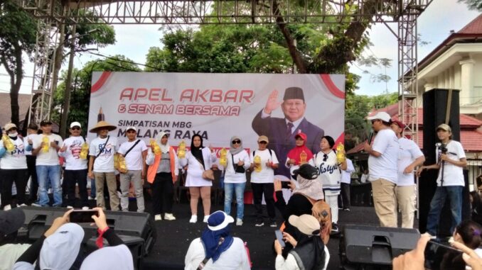 MBG Punya Banyak Lover": Inisiator Apel Akbar Malang Soroti Dampak Ekonomi ke Petani-UMKM, Sabtu (20/6/2026).