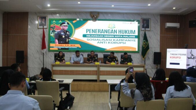 Kejari Kota Malang Gandeng Ketua SPPG, Kampanyekan Anti-Korupsi Lewat Edukasi Hukum, Rabu 24 Juni 2026. (Dok. Kejari).