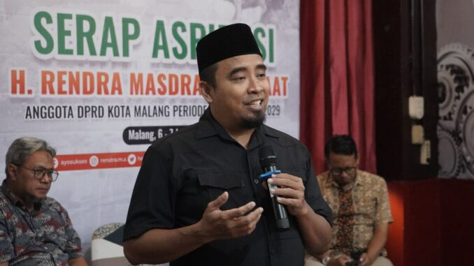 Rendra Masdrajad Safaat, anggota DPRD Kota Malang Fraksi PKS. (istimewa).
