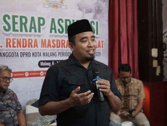 Rendra Masdrajad Safaat, anggota DPRD Kota Malang Fraksi PKS. (istimewa).