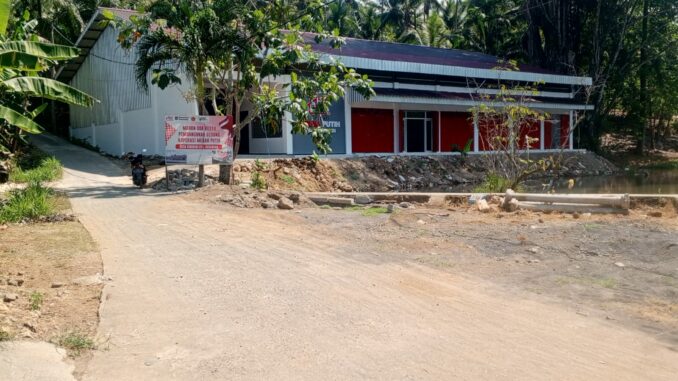 Kopdes Merah Putih Desa Sidodadi, Kecamatan Gedangan, Kabupaten Malang, mendadak jadi sorotan di media sosial. (istimewa).