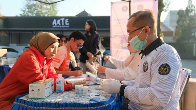 Disambut Antusias Warga, Lapas Malang Hadirkan Layanan Kesehatan Gratis & Karya Warga Binaan di CFD Ijen, Minggu 19 Juli 2026. (ist).