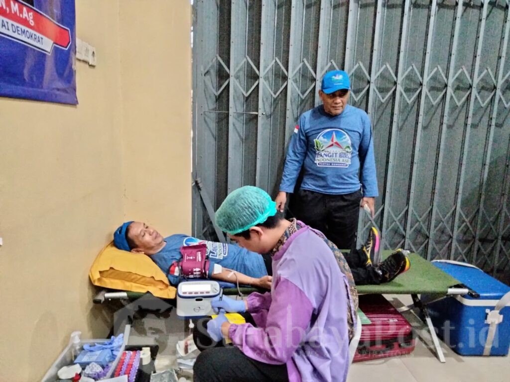 Donor darah yang digelar DPC Demokrat Kota Malang