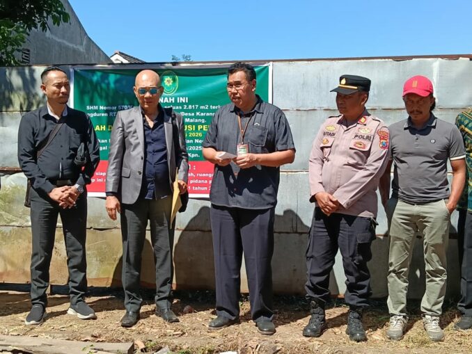 PN Kepanjen Eksekusi Lahan 2.817 M2 di Karangduren Pakisaji, Putusan Inkrah Dimenangkan Pemilik Sah, Jumat 24 Juli 2026. (ist).