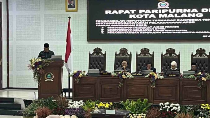 Fraksi PKS DPRD Kota Malang "ABSTAIN" Terhadap Ranperda Pertanggungjawaban APBD 2025, Senin 27 Juli 2026. (ist).
