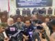 Ketua DPRD Kota Malang, Amithya Ratnanggani Sirraduhita dan Wakil Wali Kota Ali Muthohirin memberikan keterangan kepada wartawan