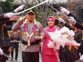 Disambut Pedang Pora, Kombes Danang Setiyo Pambudi Resmi Jabat Kapolresta Malang Kota, Rabu 29 Juli 2026. (ist).