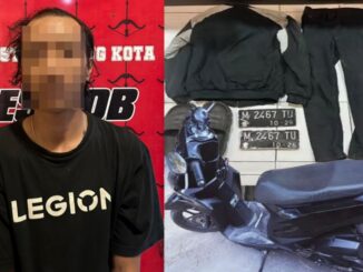 Gerak Cepat Resmob Malang Kota, Ringkus Pelaku Curanmor Honda Beat di Jalan Pisang Candi. (ist).