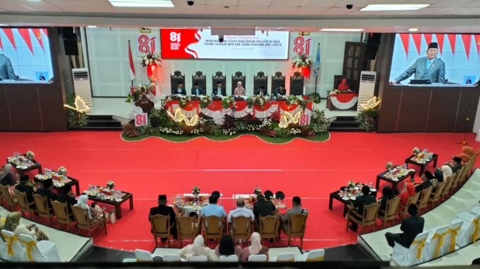 Peringati HUT RI ke-81, DPRD Kota Malang Dorong Sinergi dan Kebangkitan UMKM, Jumat (14/8/2026).