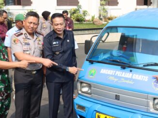 Kapolresta Malang Kota Apresiasi 73 Angkot Gratis: Tekan Kecelakaan Pelajar. (ist).
