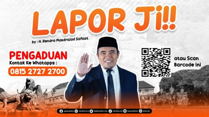 Anggota DPRD Kota Malang Rendra Masdrajad: Lapor Ji Tampung 1.000 Aduan, 80% Tuntas. (ist).