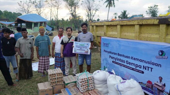 Cleantexs dan BMM Salurkan Bantuan untuk 660 KK Penyintas di Manggarai, NTT. (istimewa).
