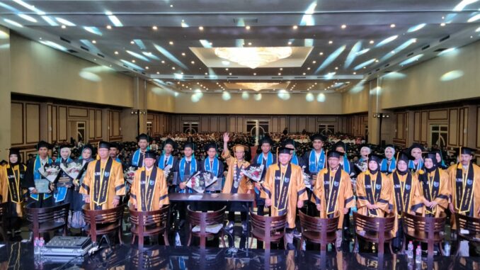 WISUDA: 98% Lulusan UIBU Sudah Bekerja, Rektor Canangkan Kampus World Class Entrepreneurship, Kamis (10/9/2026).