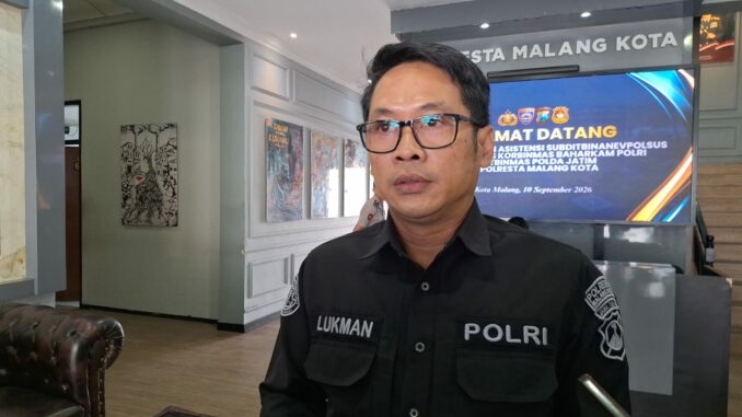 Kasi Humas Polresta Malang Kota, Ipda Lukman Shobikin. (ist).