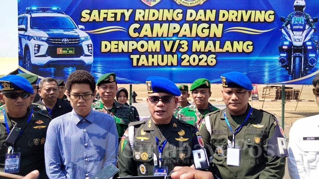Komandan Denpom V/3 Malang, Letkol Cpm Sintong P. Hutabarat.