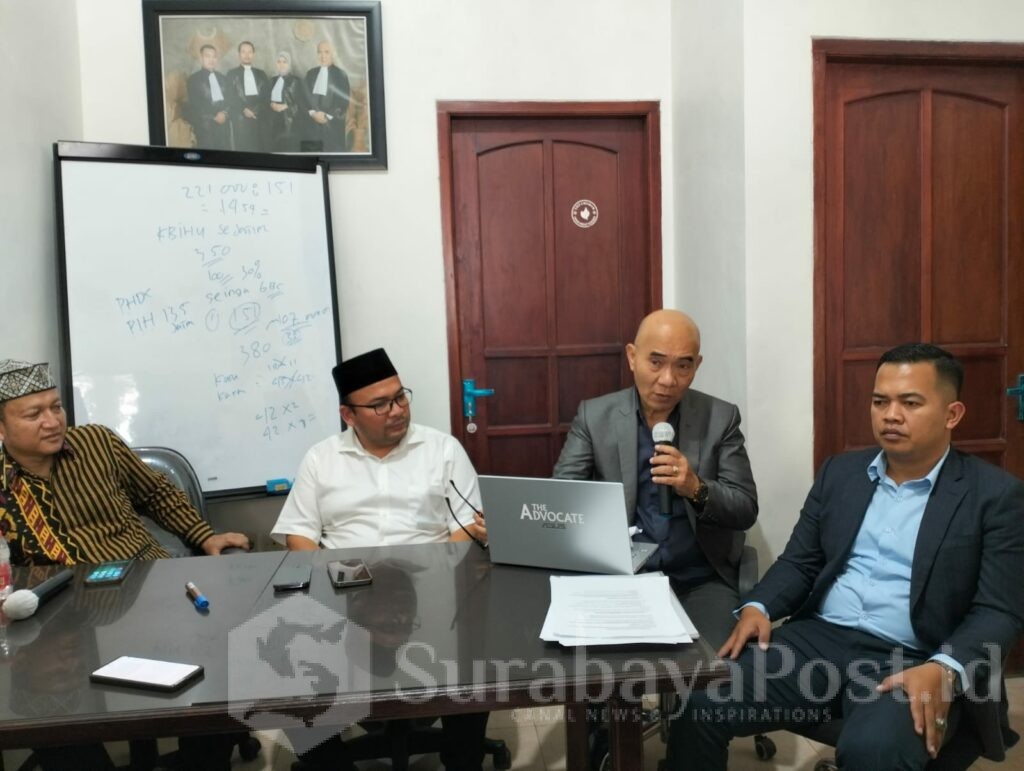 Kuasa Hukum PIH KBIHU Jawa Timur, H. Surjono, S.H., M.H., menegaskan langkah hukum ini harus diambil karena pemblokiran terjadi secara masif di seluruh Indonesia tanpa kejelasan regulasi.