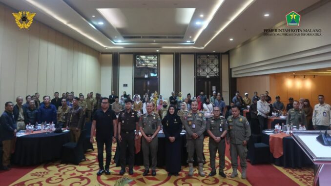 Tekan Peredaran Rokok Ilegal, Satpol PP Kota Malang Gelar Sosialisasi Kepada Pedagang, Selasa 13 Oktober 2026. (Sumber Diskominfo Kota Malang).