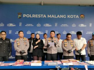 Tiga Bulan Sikat Narkoba, Polresta Malang Kota Amankan 175 Tersangka dan Sita 5,3 Kg Sabu hingga 2 Ton Kosmetik Ilegal, Jumat (9/10/2026).